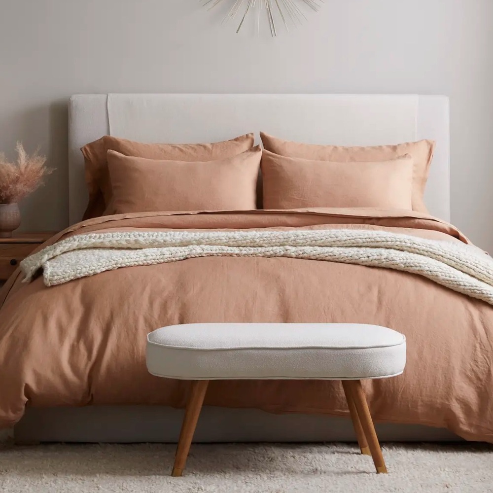 Quince Warm Tan Duvet Cover Set